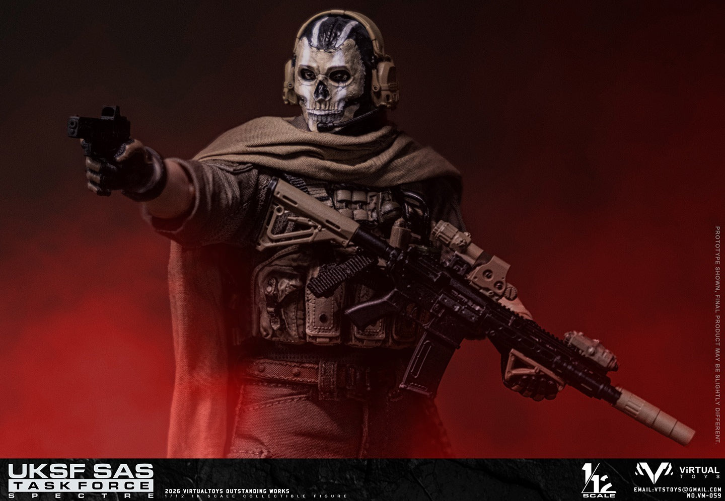 VTSTOYS 1/12 英國SAS特遣隊 VM059 可動人偶