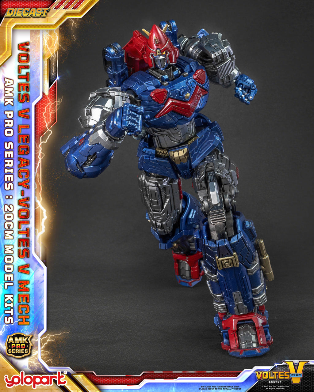 Yolopark AMK PRO 超電磁俠 波魯吉斯V Voltes V Legacy Mech 合金成品