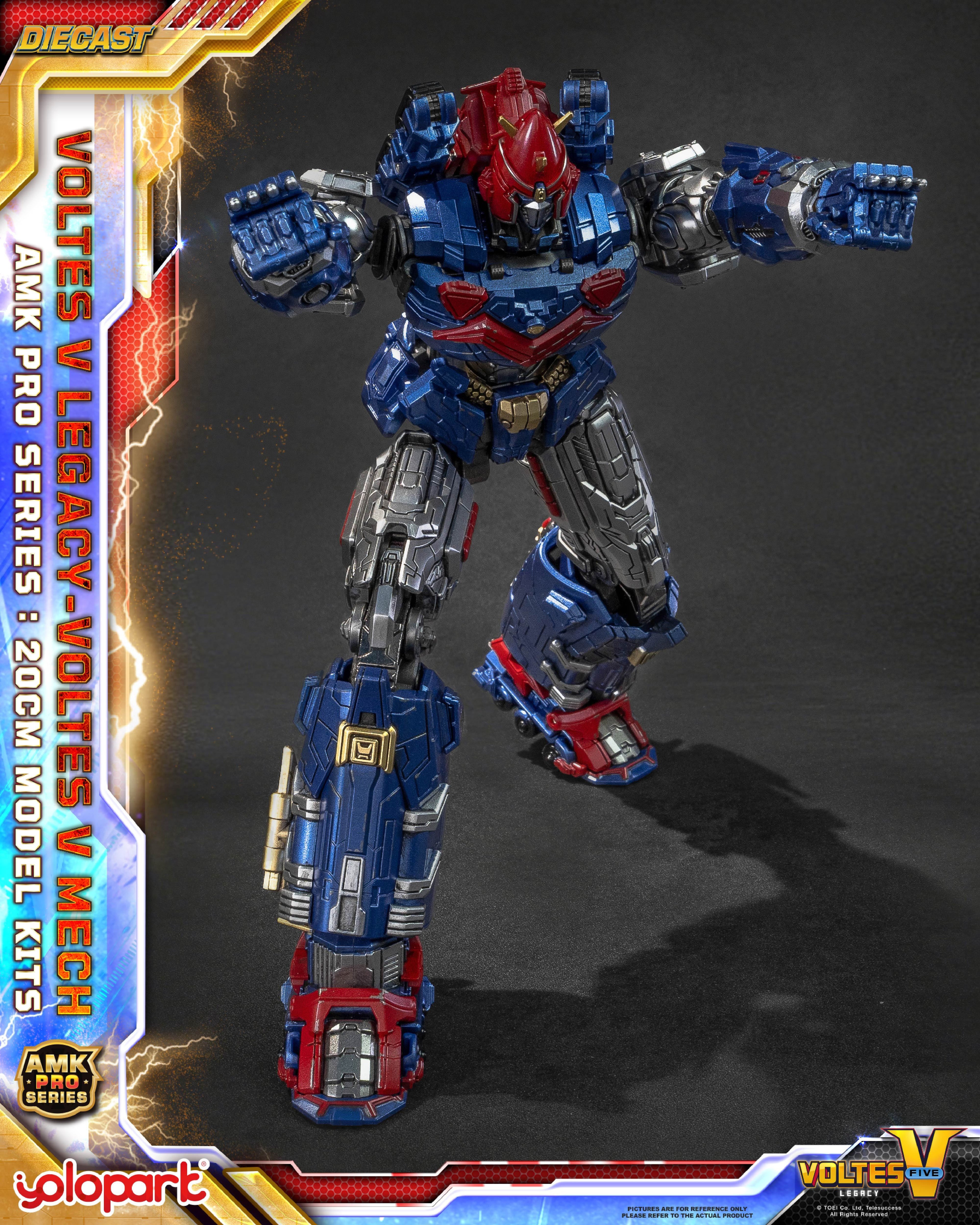 Yolopark AMK PRO 超電磁俠 波魯吉斯V Voltes V Legacy Mech 合金成品