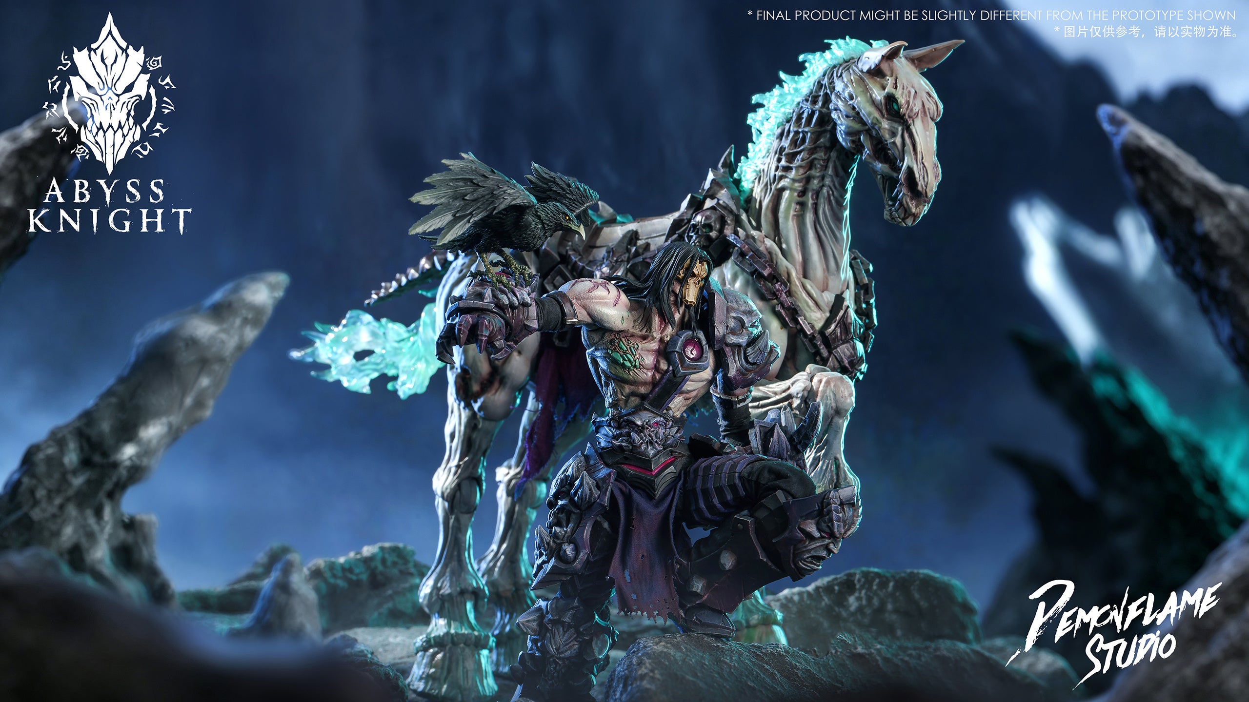 ABYSS KNIGHT & PEMCVFLAME STUDIO 魔火工作室 1/12 AD-007 深淵騎士 天啟 ver. AD-008 絕望青駒