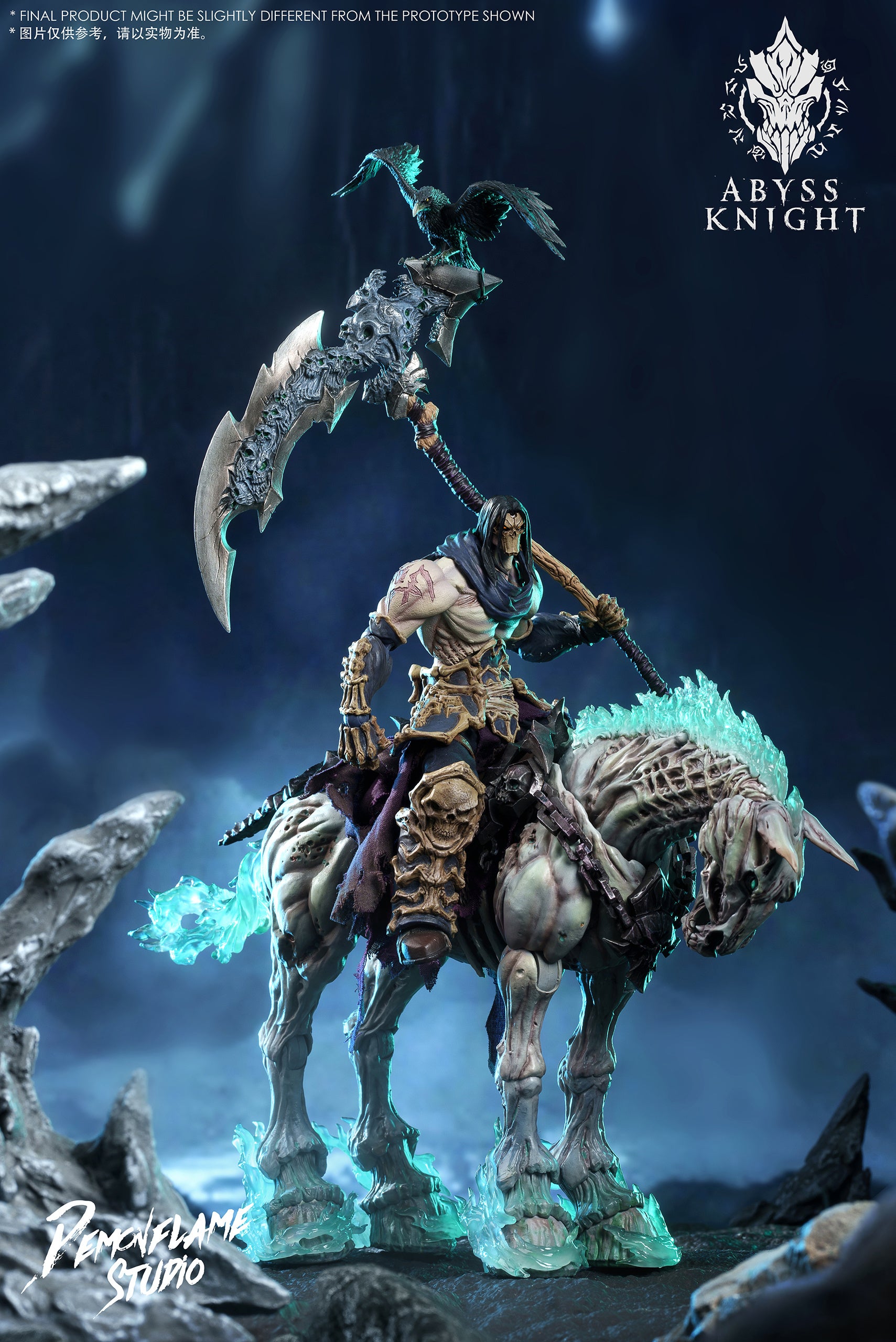 ABYSS KNIGHT & PEMCVFLAME STUDIO 魔火工作室 1/12 AD-007 深淵騎士 天啟 ver. AD-008 絕望青駒