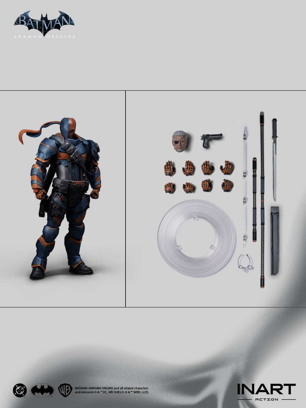 INART 1/12 Batman Arkham Origins Deathstroke 喪鐘 蝙蝠俠 可動人偶