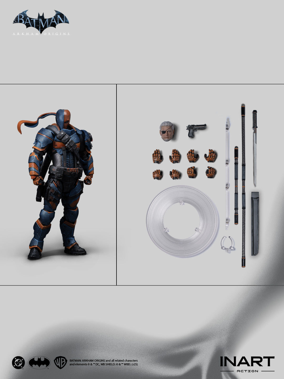 INART 1/12 Batman Arkham Origins Deathstroke 喪鐘 蝙蝠俠 可動人偶