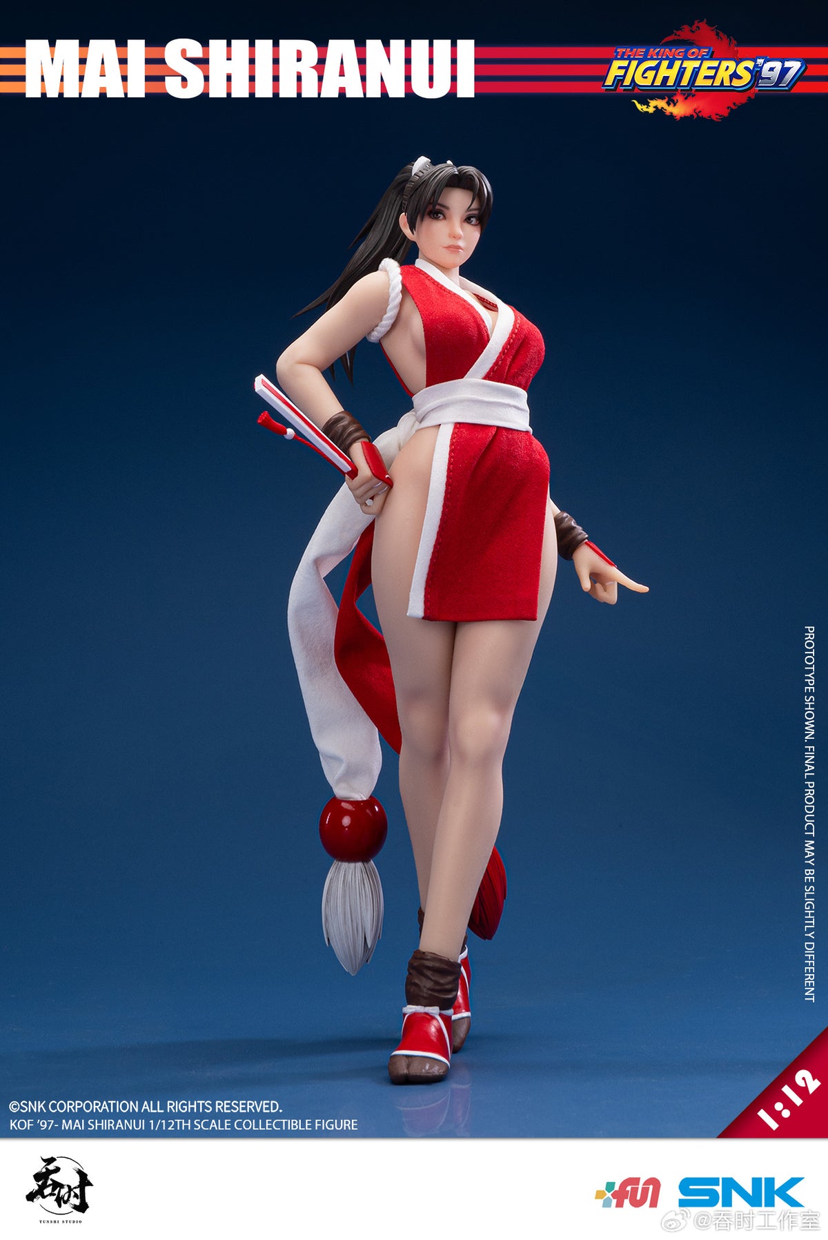 吞時工作室 1/12 TS-22 拳皇 KOF 97 不知火舞 包膠可動