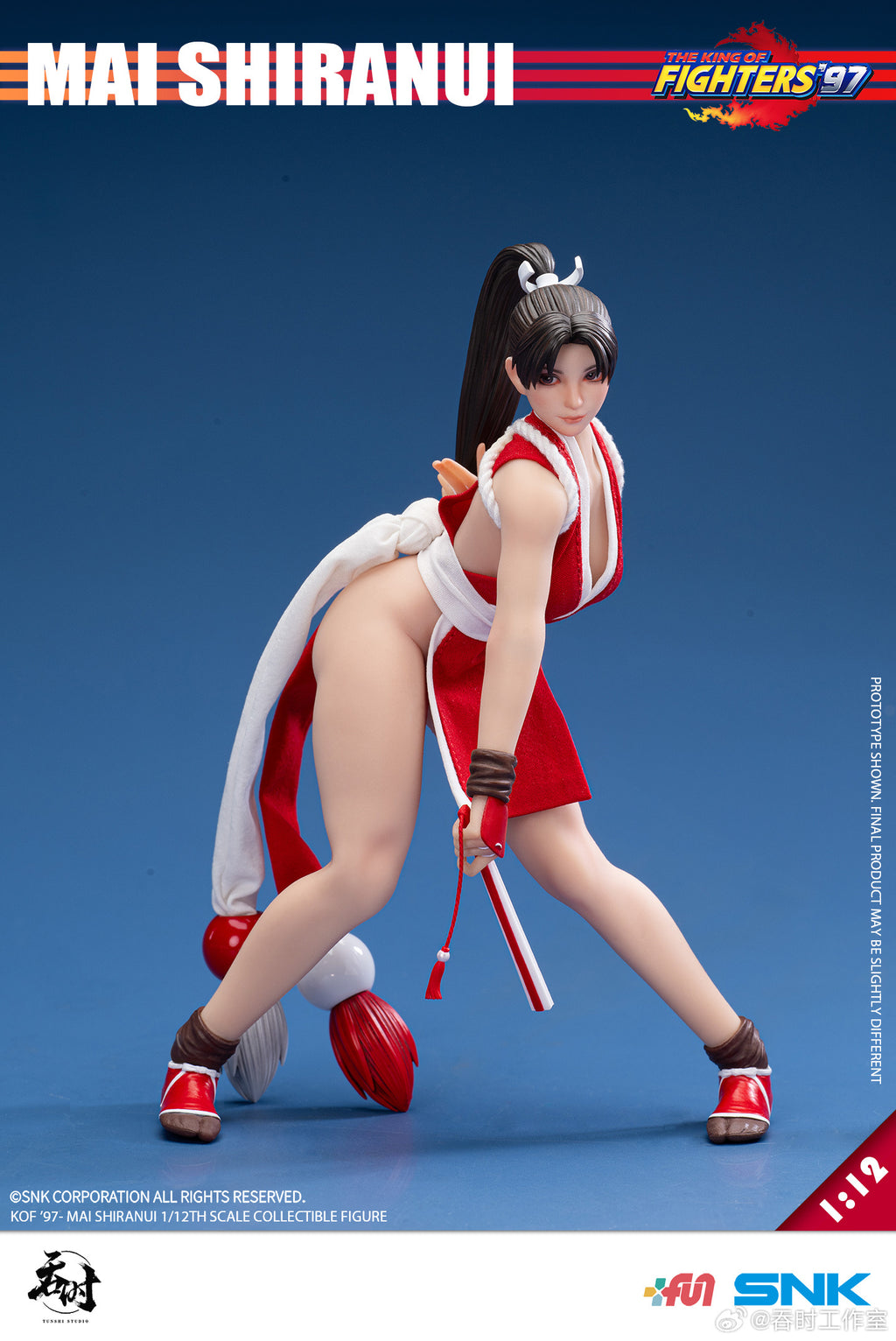 吞時工作室 1/12 TS-22 拳皇 KOF 97 不知火舞 包膠可動