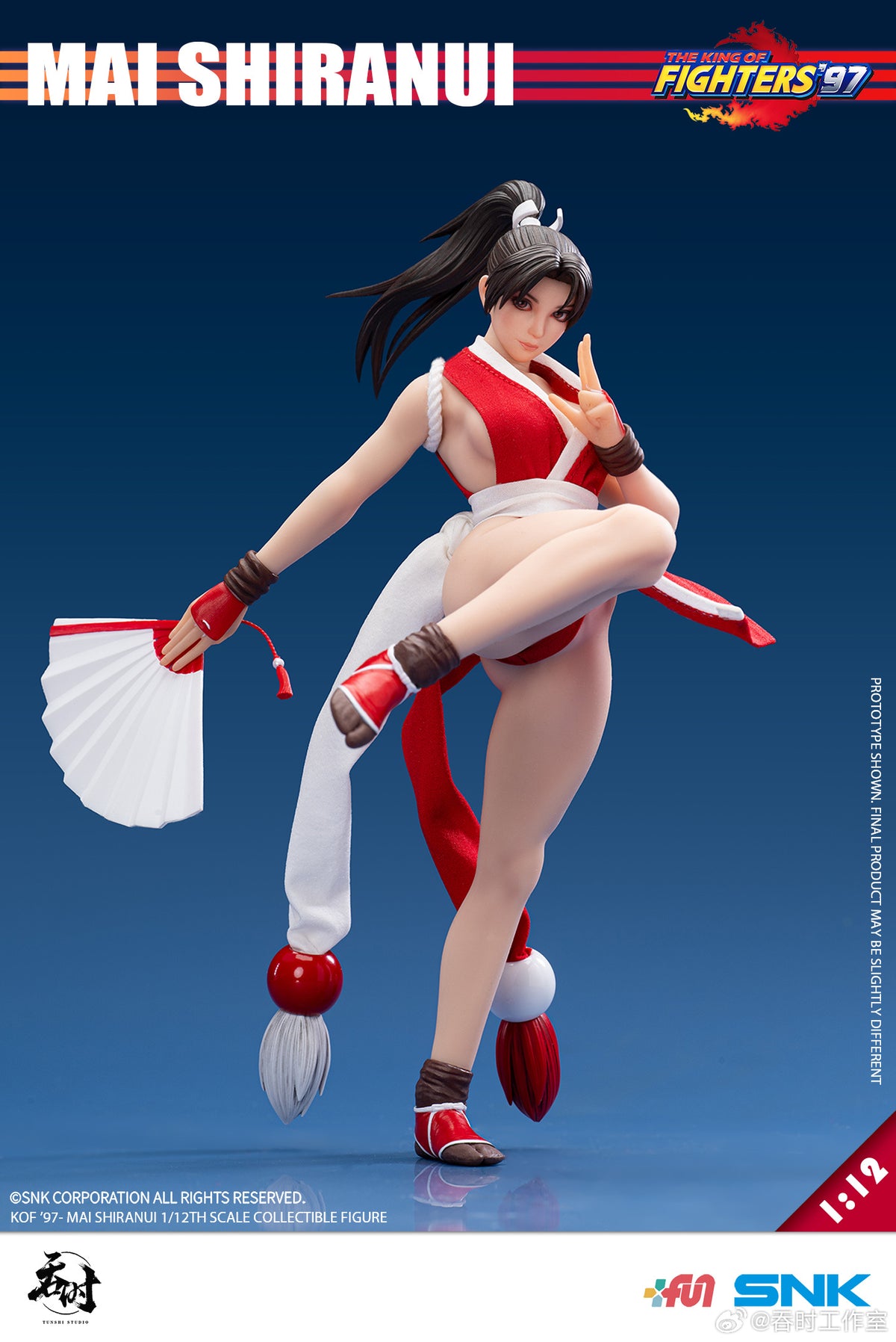 吞時工作室 1/12 TS-22 拳皇 KOF 97 不知火舞 包膠可動