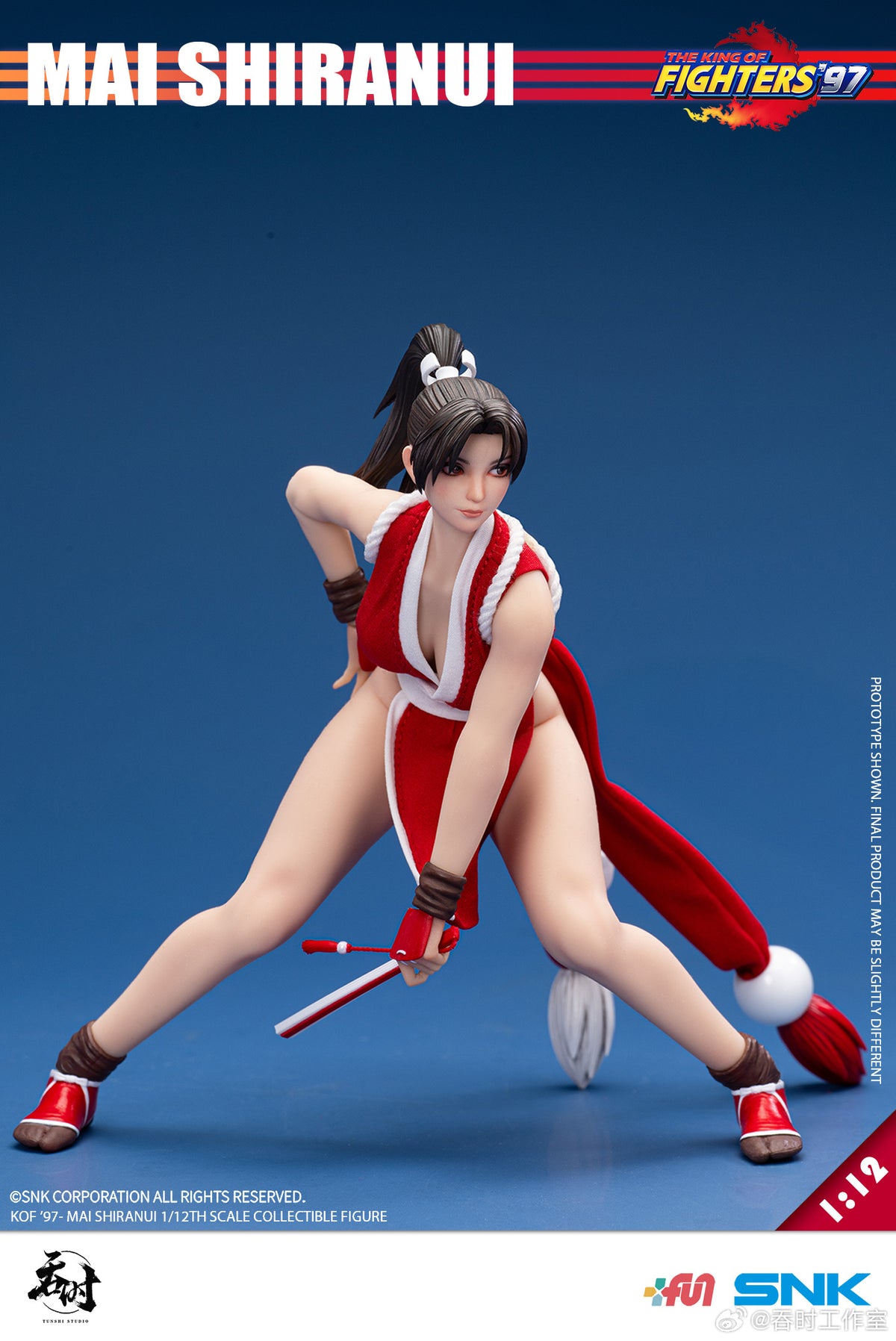 吞時工作室 1/12 TS-22 拳皇 KOF 97 不知火舞 包膠可動