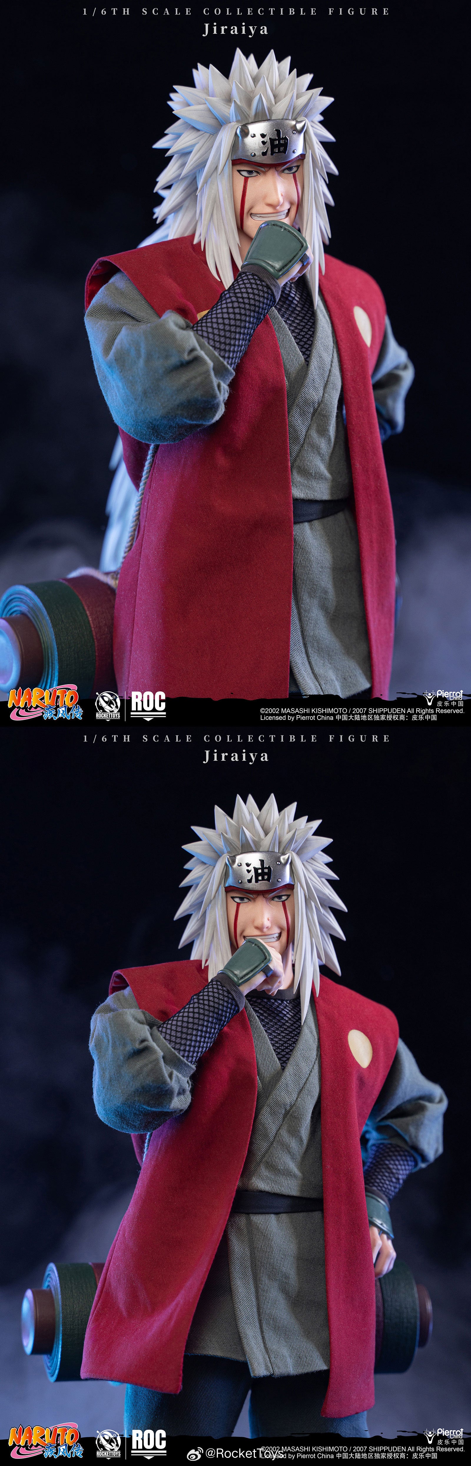 ROCKETTOYS 1/6  ROC-019 ROC-020《火影忍者 疾風傳》Jiraiya 自來也 標準版 DX 豪華版 可動人偶