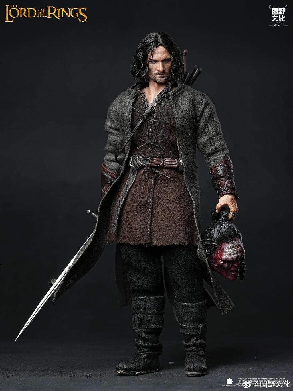 FONDJOY 圓野文化 1/12 魔戒 2：雙塔奇兵 阿拉貢 lord of the rings Arathorn 標準版 收藏版