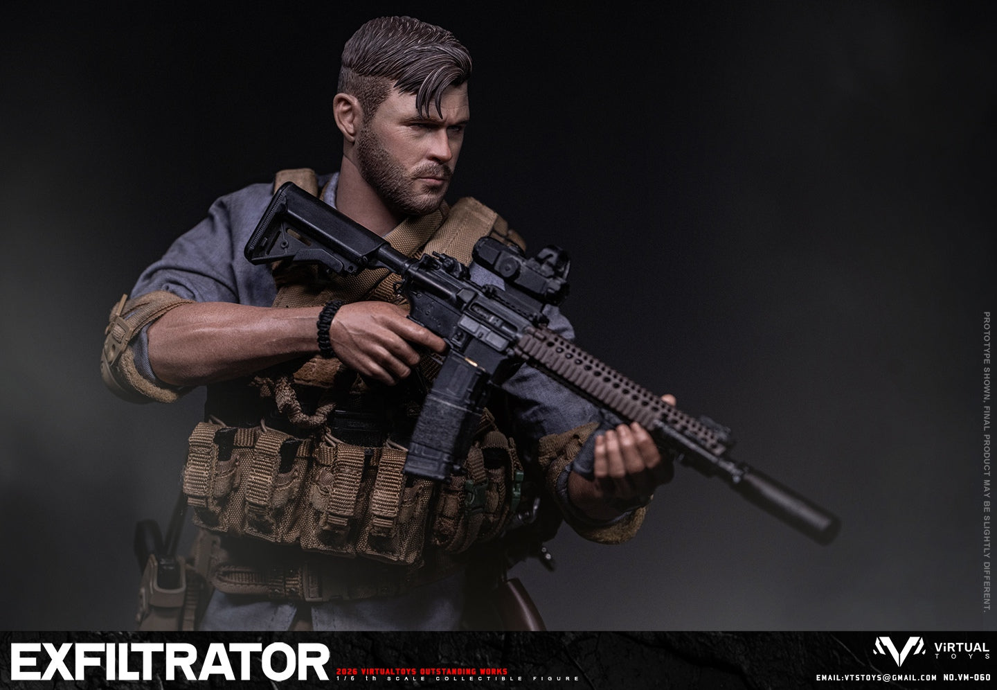 VTSTOYS 1/6 VM060 火線孤傭 EXFILTRATOR 可動人偶