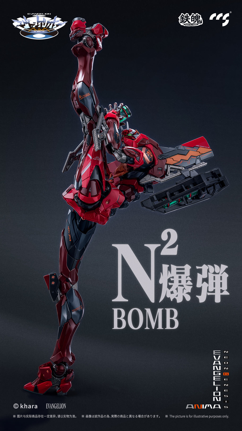 CCSTOYS CCS 鐵魄 新世紀福音戰士 貳號機 II式 EVA  EVANGELION Unit-02 Type II 合金成品