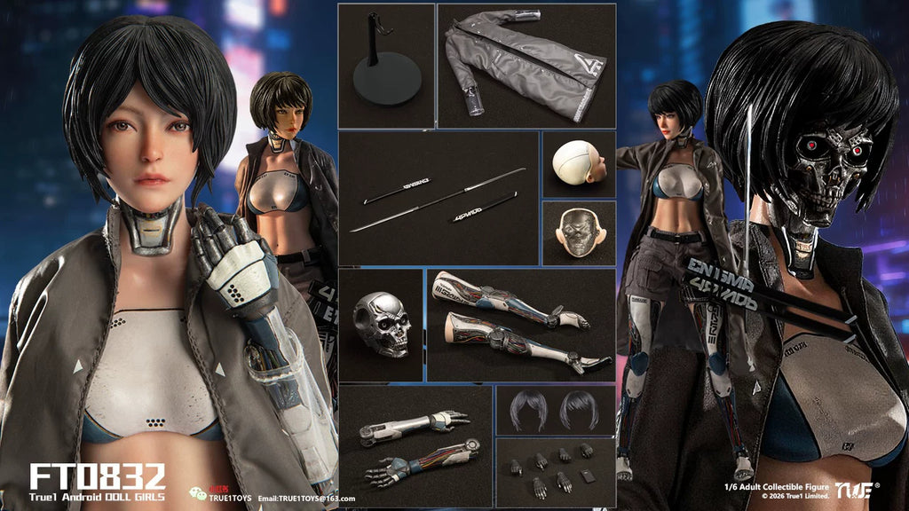 True1Toys 1/6 FT0832W FT0832B 人造人 Bill 白髮版 黑髮版 可動人偶
