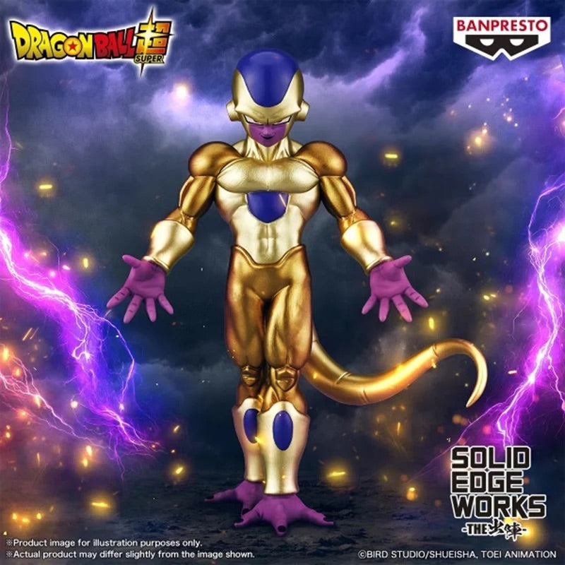 BANPRESTO DRAGON BALL SUPEER SUPER SOLID EDGE WORKS GOLDEN FRIEZA SOLID EDGE WORKS 龍珠超 THE 出陣 黃金菲利