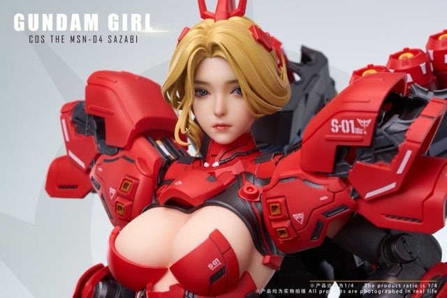 COS 1/4 機娘系列 第四彈 JN5.0 SAZABI 機娘 沙娘 GUNDAM GIRL 雕像