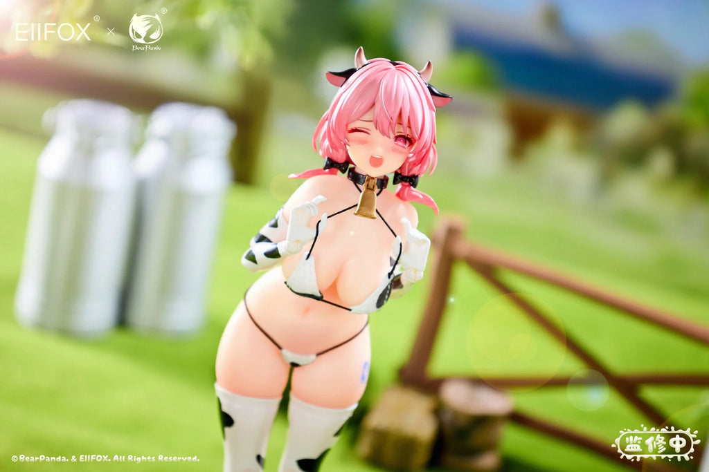 Eiifox & BearPanda 1/8 奶牛 MOMO 矽膠 包膠 可動人偶