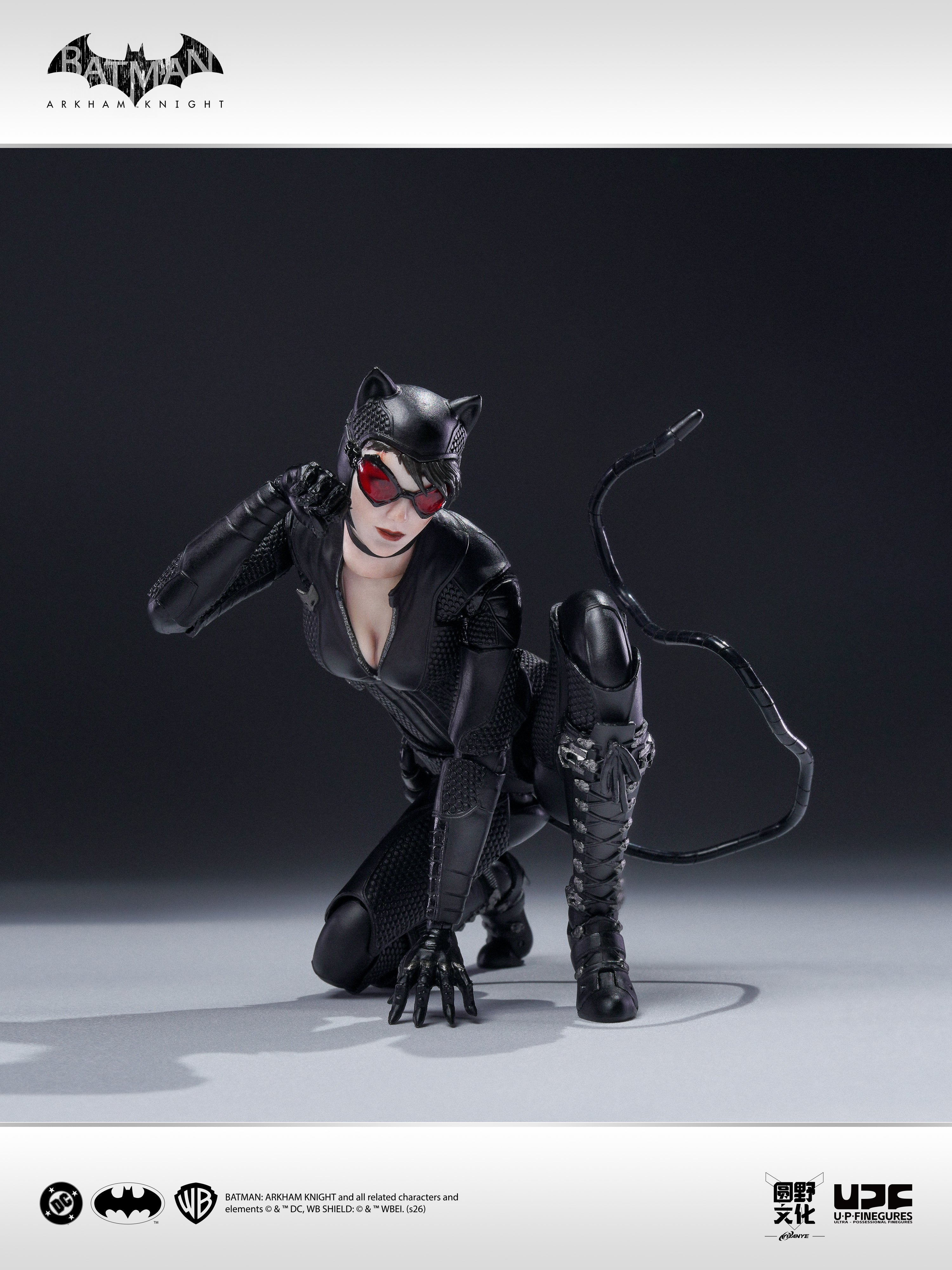 圓野文化 X UPFinegures 良品製造 1/12 蝙蝠俠：阿卡漢騎士 BATMAN CATWOMAN 貓女 可動人偶
