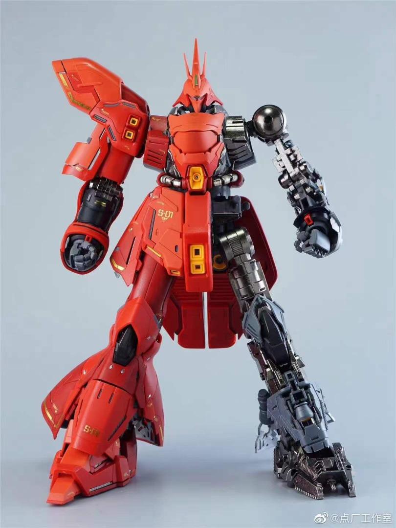 點廠 MG 1/100 SAZABI 合金骨架 加强改件