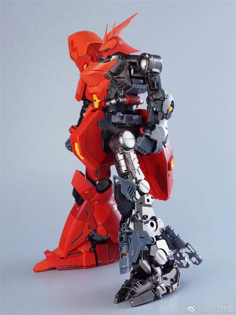 點廠 MG 1/100 SAZABI 合金骨架 加强改件