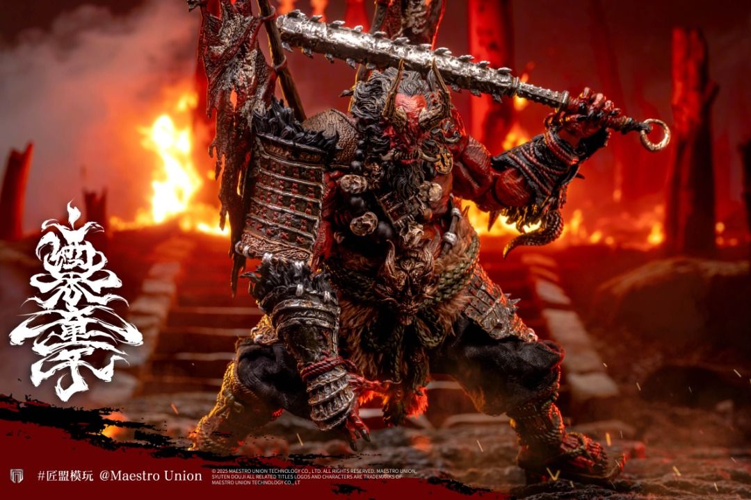 匠盟模玩 1/12 大江山之鬼 酒吞童子 可動人偶