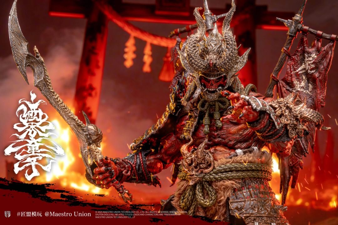 匠盟模玩 1/12 大江山之鬼 酒吞童子 可動人偶