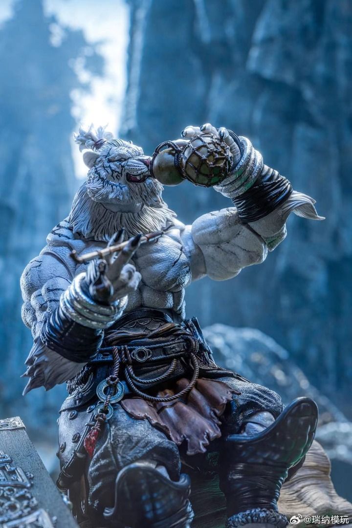 匠盟模玩 MUFP003W 福瑞星球 白虎人 隱士老翁 異色版 可動人偶