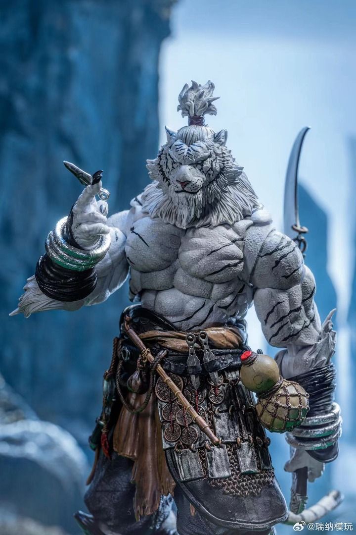 匠盟模玩 MUFP003W 福瑞星球 白虎人 隱士老翁 異色版 可動人偶