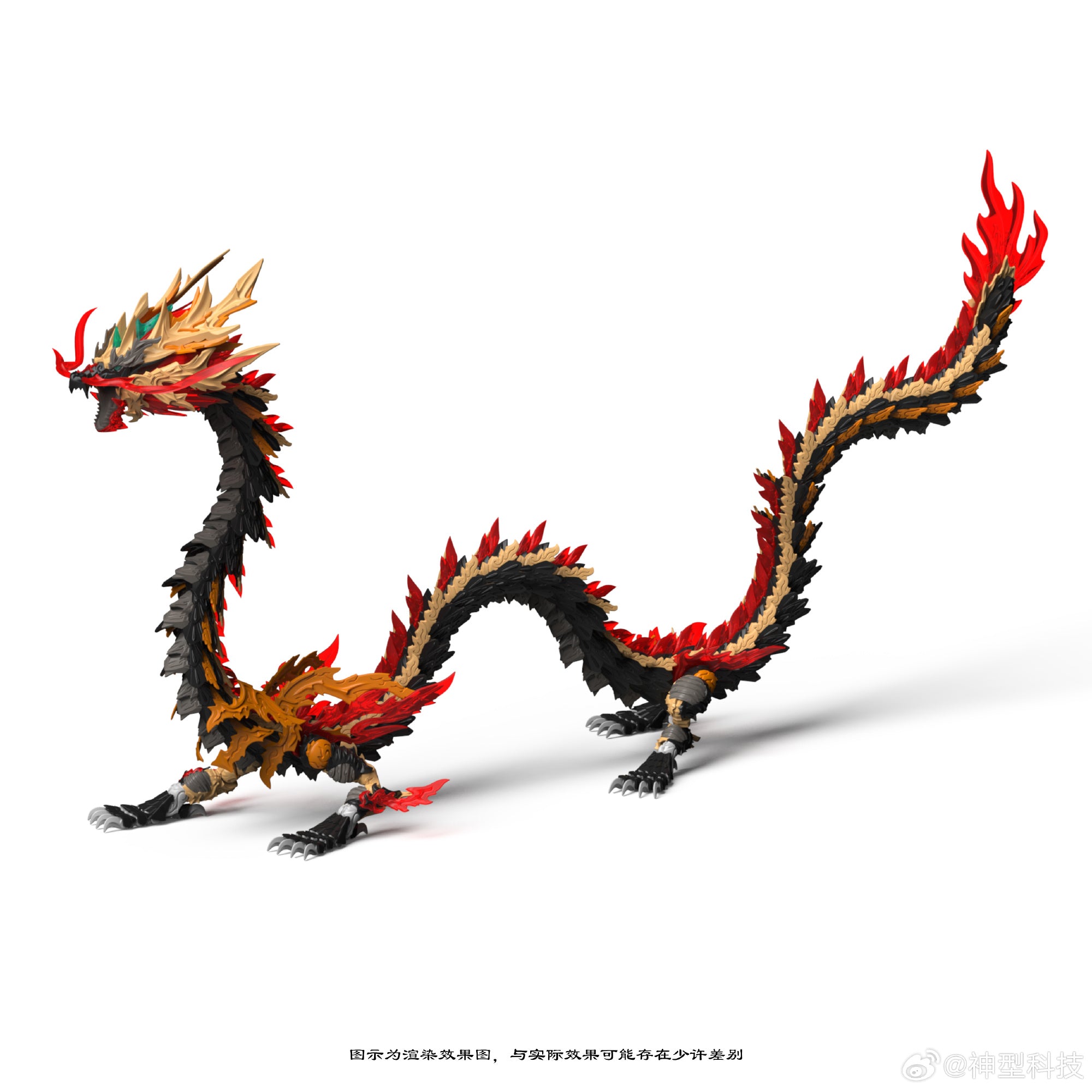 神型科技 ZL-0002 藍龍王 ZL-0003 元龍王 ZL-0004 白龍王 ZL-0005 黑龍王 拼裝模型