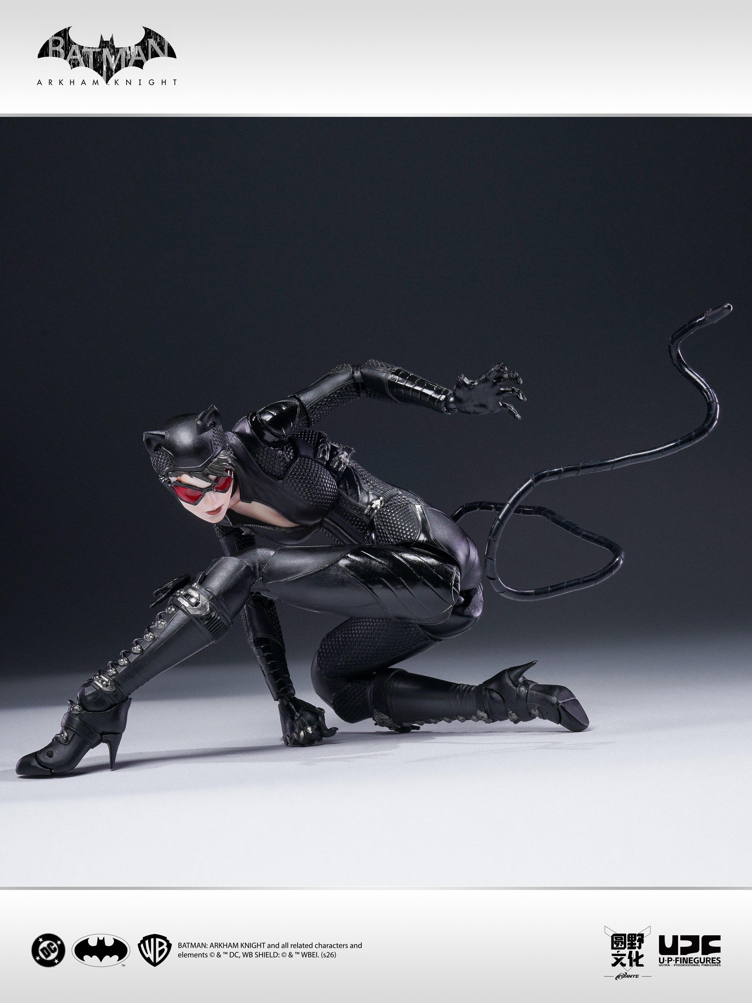 圓野文化 X UPFinegures 良品製造 1/12 蝙蝠俠：阿卡漢騎士 BATMAN CATWOMAN 貓女 可動人偶