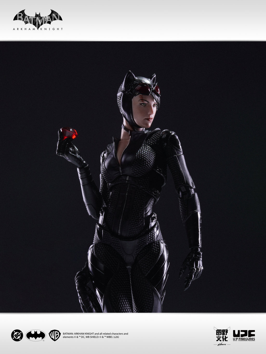 圓野文化 X UPFinegures 良品製造 1/12 蝙蝠俠：阿卡漢騎士 BATMAN CATWOMAN 貓女 可動人偶