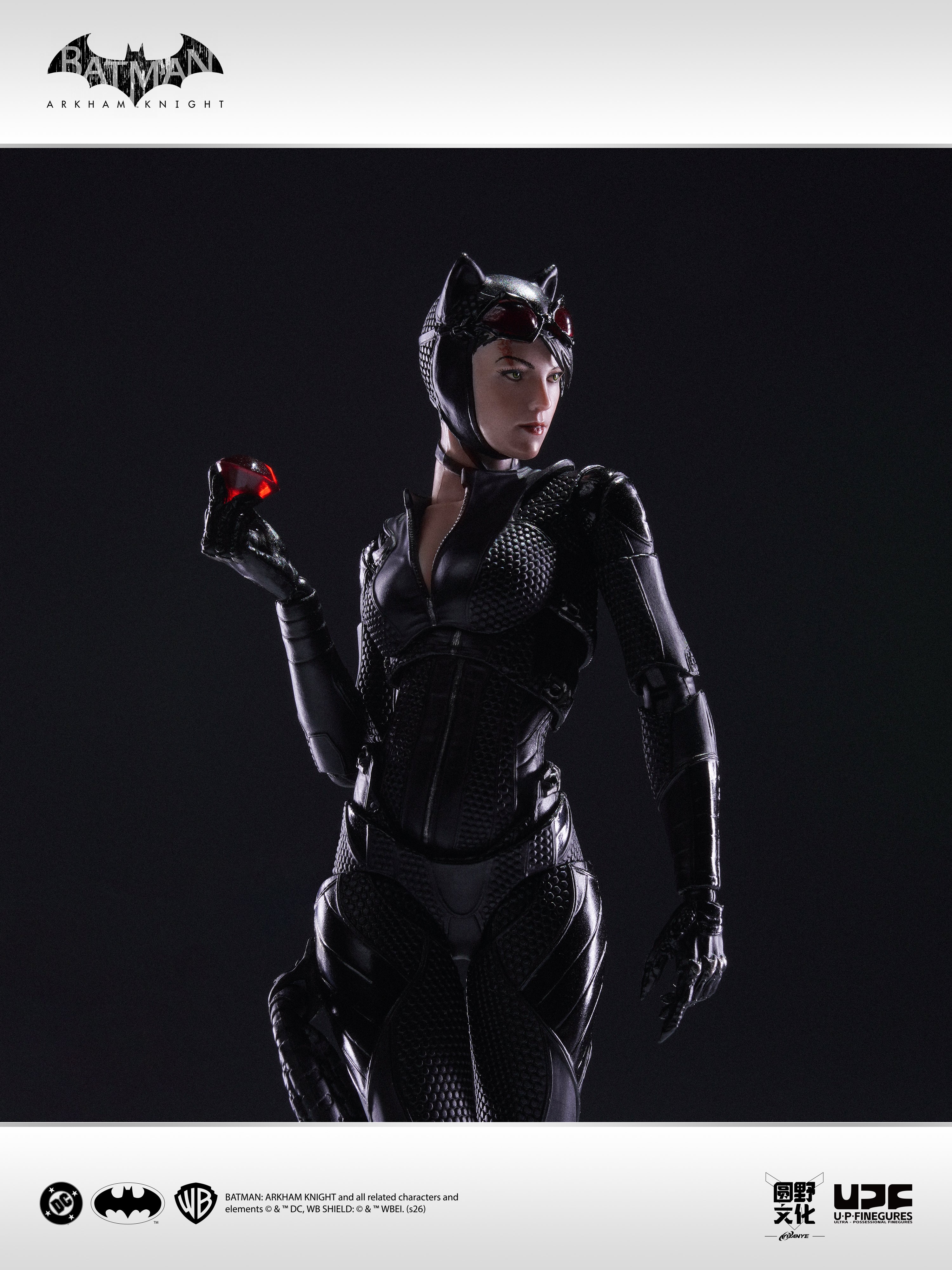 圓野文化 X UPFinegures 良品製造 1/12 蝙蝠俠：阿卡漢騎士 BATMAN CATWOMAN 貓女 可動人偶