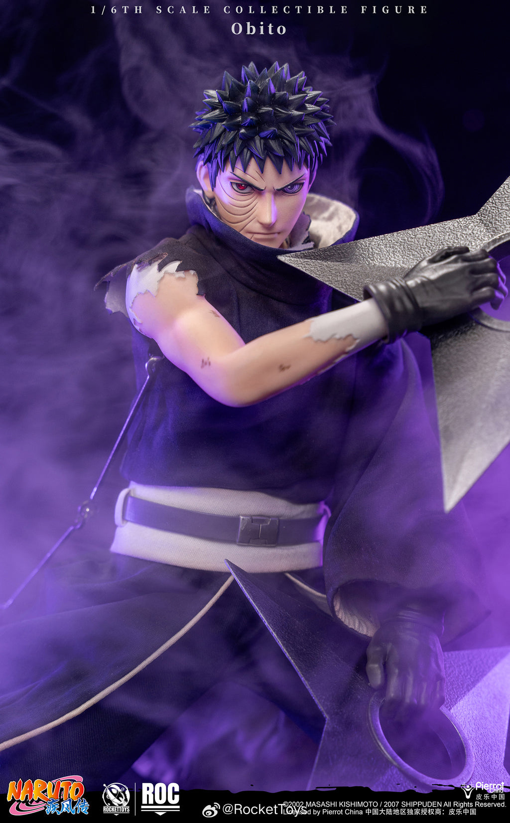 ROCKETTOYS ROCKET TOYS 1/6 ROC-021 ROC-022 火影忍者 疾風傳 Madara宇智波斑 白面具 Obito 宇智波帶土 可動人偶