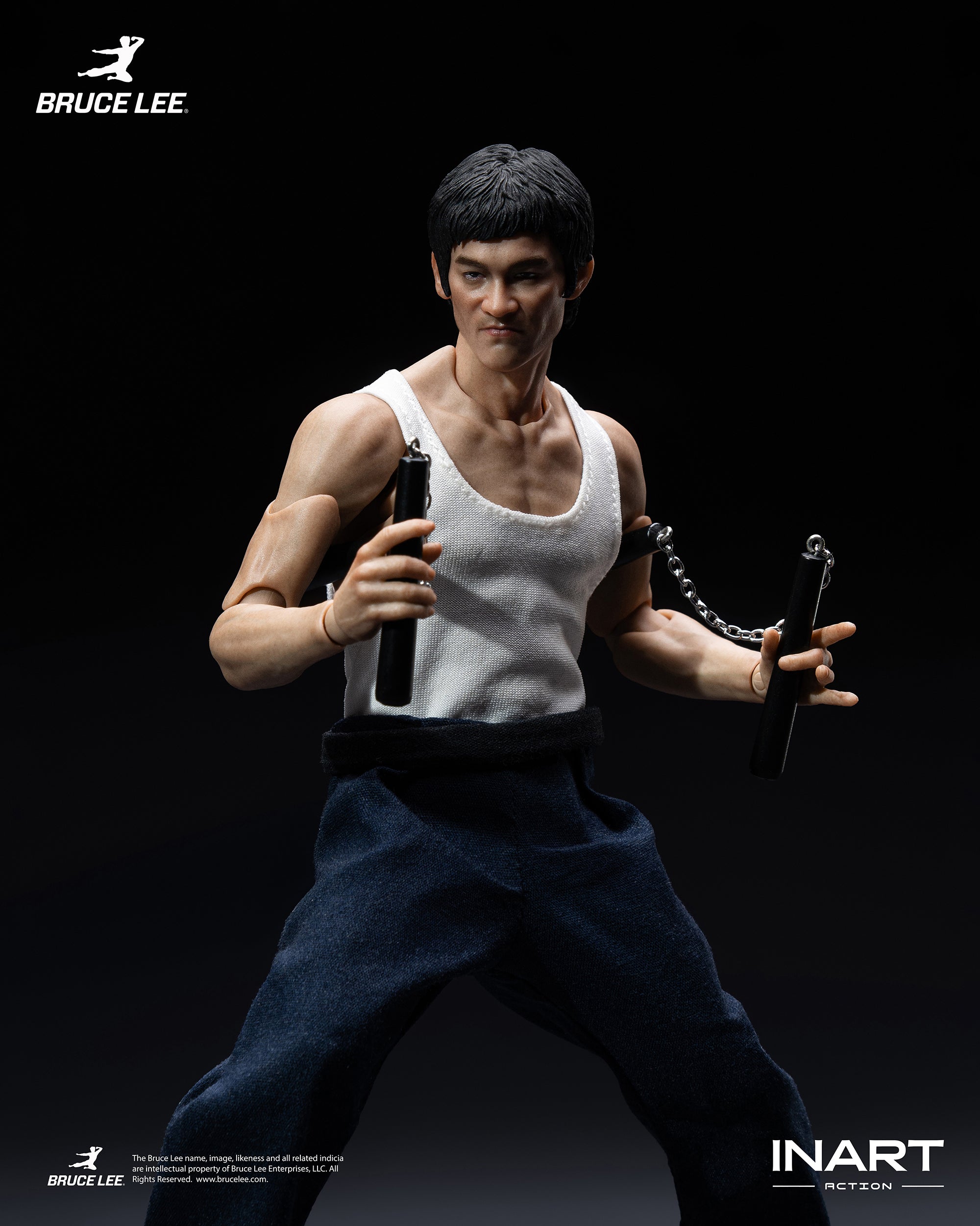 INART 1/12 李小龍 功夫服 Bruce Lee Kung Fu Costume 可動人偶
