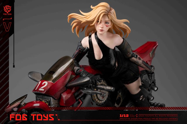 Fogtoys 迷霧玩具 1/12 女摩托車手 EA-03 可動人偶