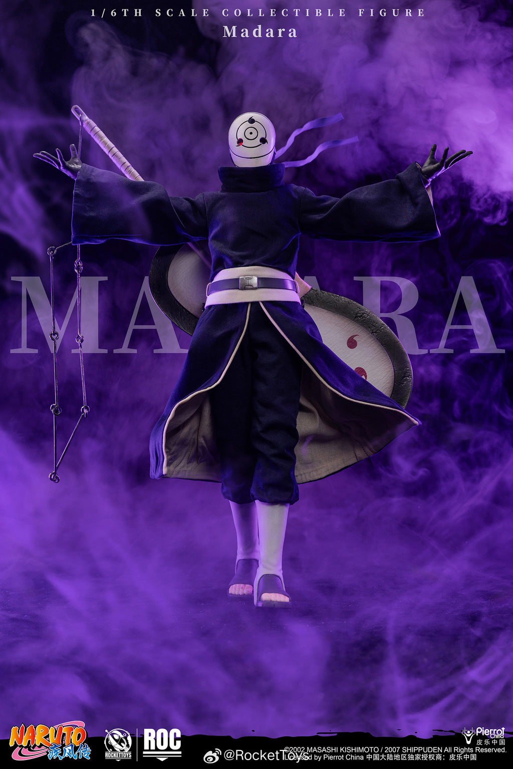 ROCKETTOYS ROCKET TOYS 1/6 ROC-021 ROC-022 火影忍者 疾風傳 Madara宇智波斑 白面具 Obito 宇智波帶土 可動人偶