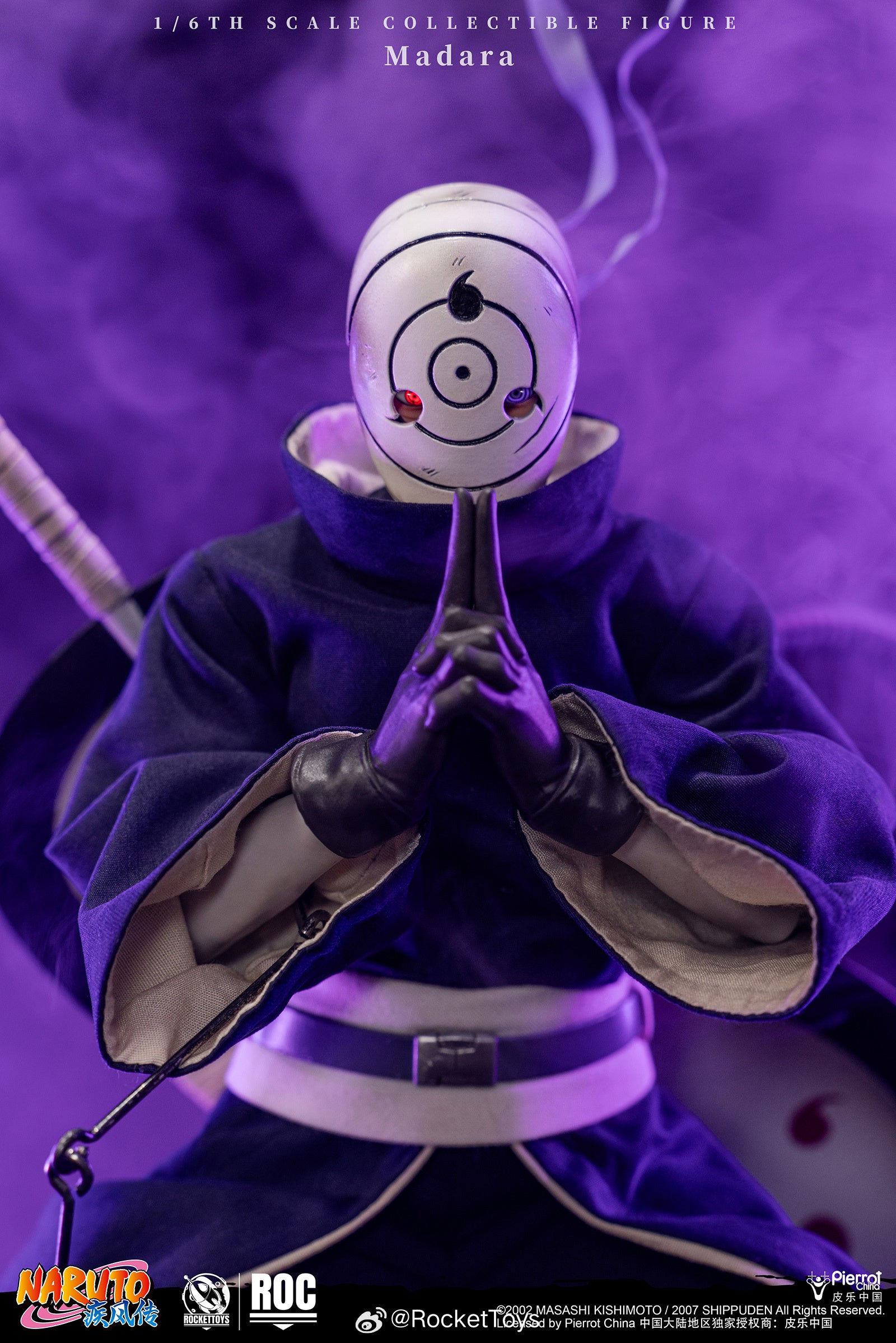 ROCKETTOYS ROCKET TOYS 1/6 ROC-021 ROC-022 火影忍者 疾風傳 Madara宇智波斑 白面具 Obito 宇智波帶土 可動人偶