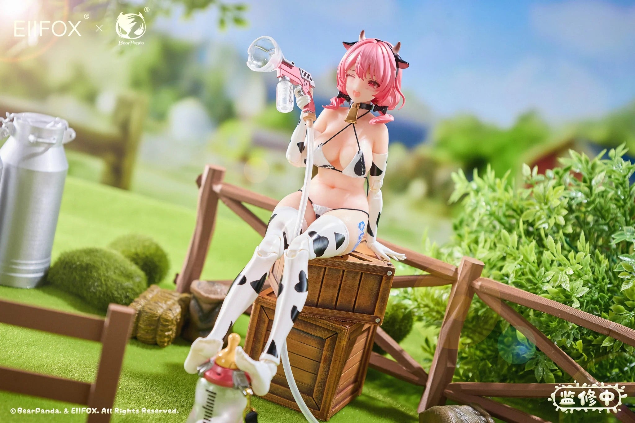 Eiifox & BearPanda 1/8 奶牛 MOMO 矽膠 包膠 可動人偶