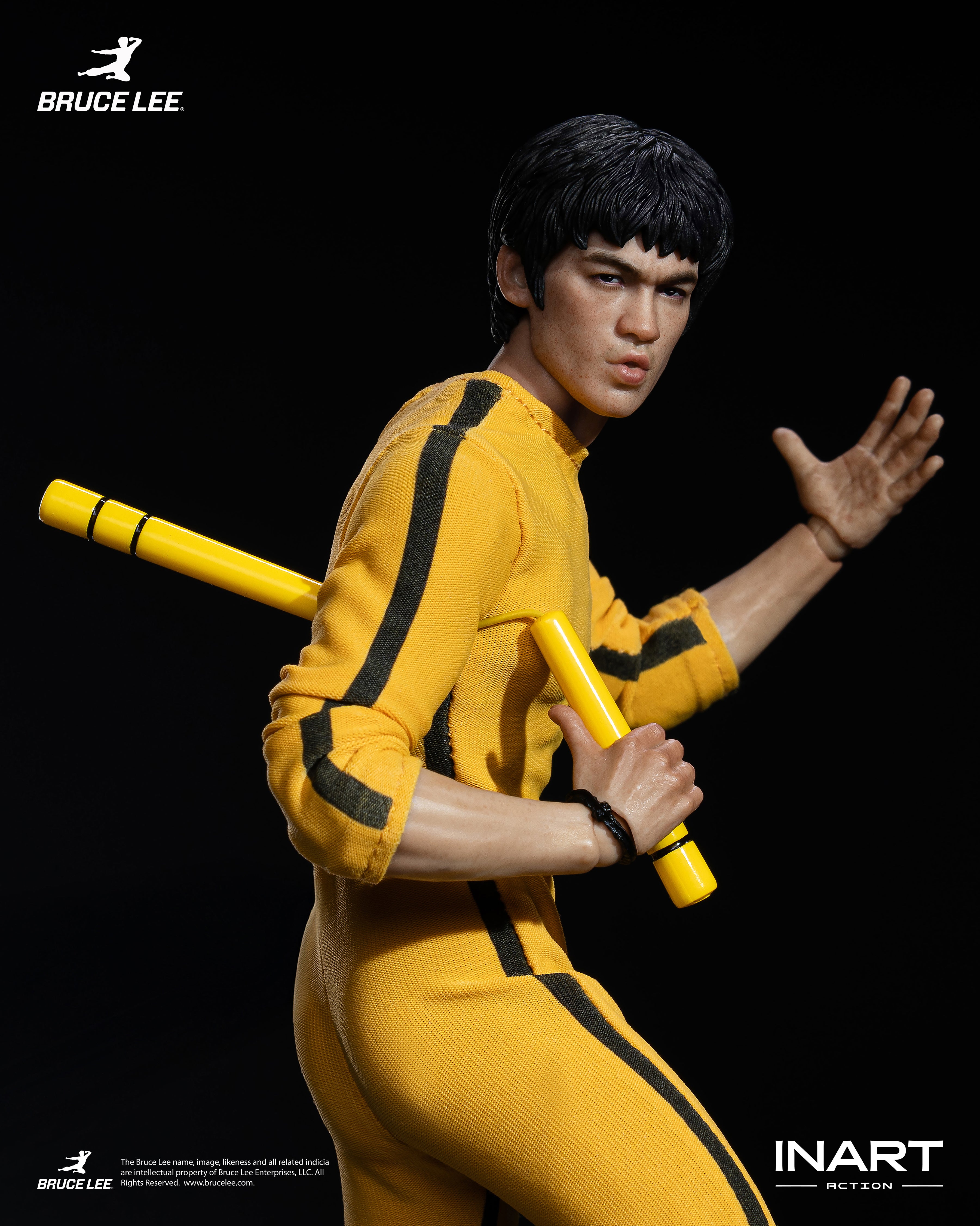 INART 1/12 李小龍 黃色連體服 Bruce Lee Yellow Onesie 可動人偶