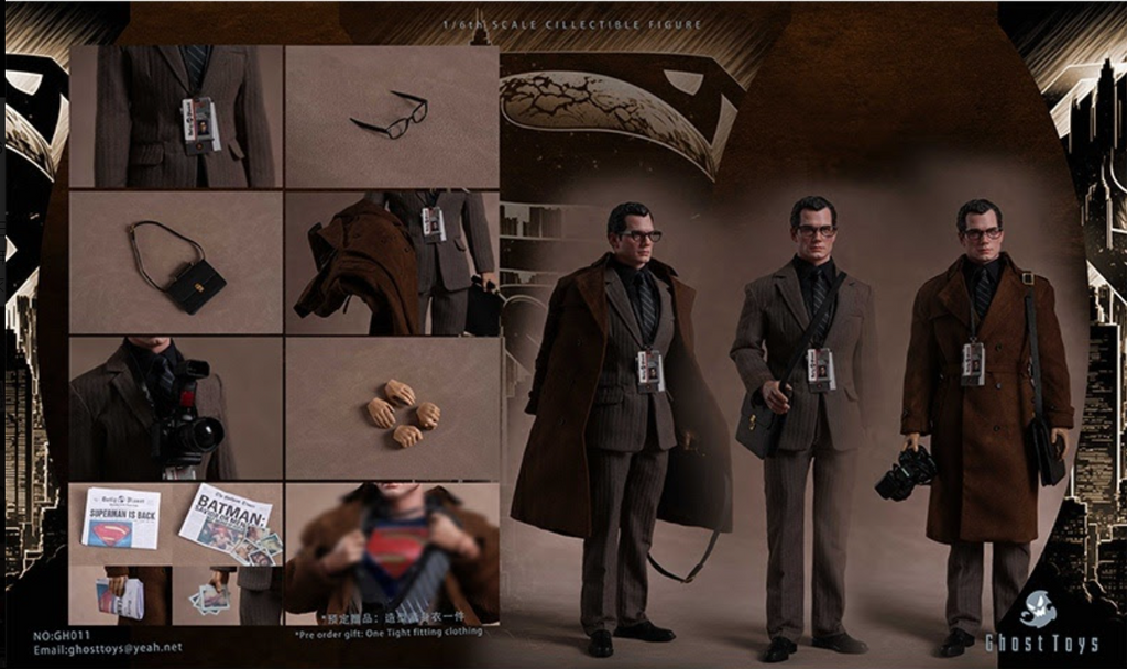 Ghost Toys 幽靈玩具 1/6 GH-011 Super Reporter Clark 超級記者人克拉克 SUPERMAN 超人 可動人偶