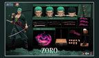 Pixel Poses 朗宙 × 集美殿堂 1/6 航海王 海賊王 One Piece 羅羅諾亞 佐羅 卓洛 Zoro 鉑金矽膠 可動人偶 標準版 豪華版 帶燈光的特效地台
