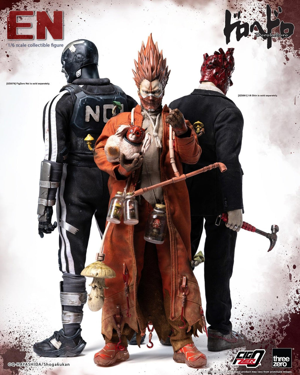 Threezero 1/6 FigZero Dorohedoro En 異獸魔都 煙 可動人偶