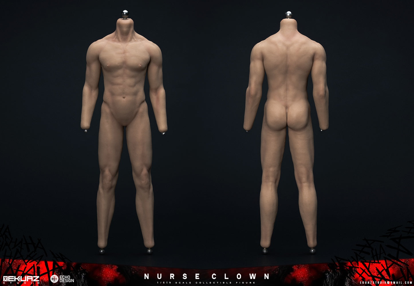 EKUAZ STUDIO x ECHO DESIGN 1/6 護士小丑 NURSE CLOWN 可動人偶