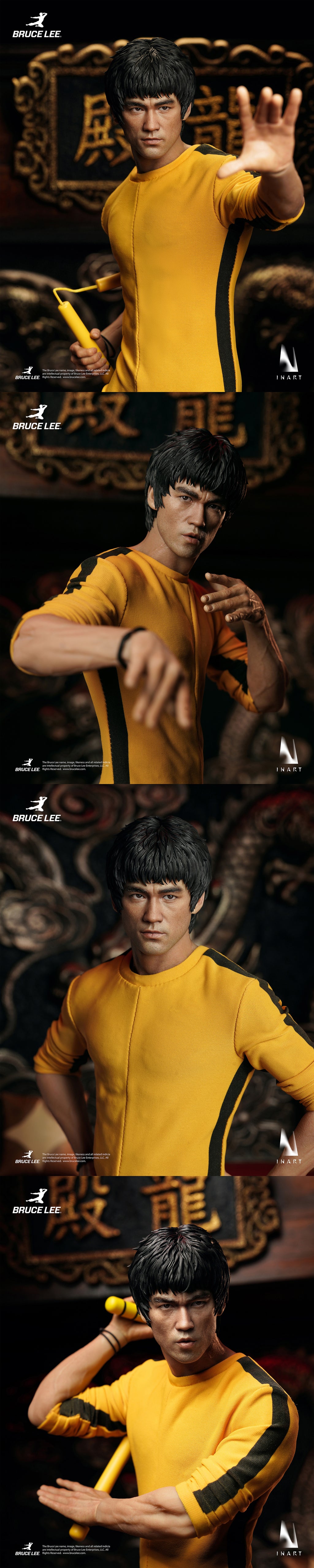 INART 1/6 李小龍 黃色連體服 Bruce Lee Yellow Onesie 可動人偶