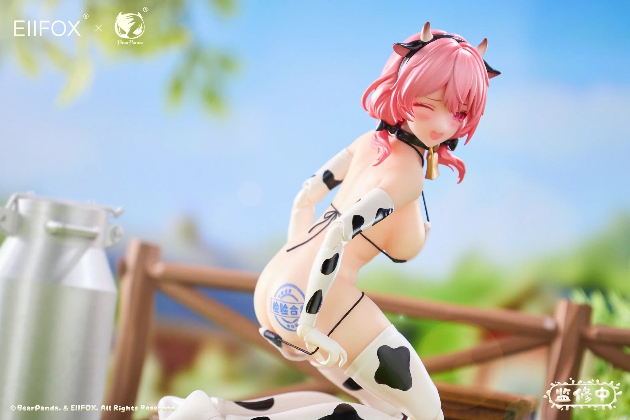 Eiifox & BearPanda 1/8 奶牛 MOMO 矽膠 包膠 可動人偶