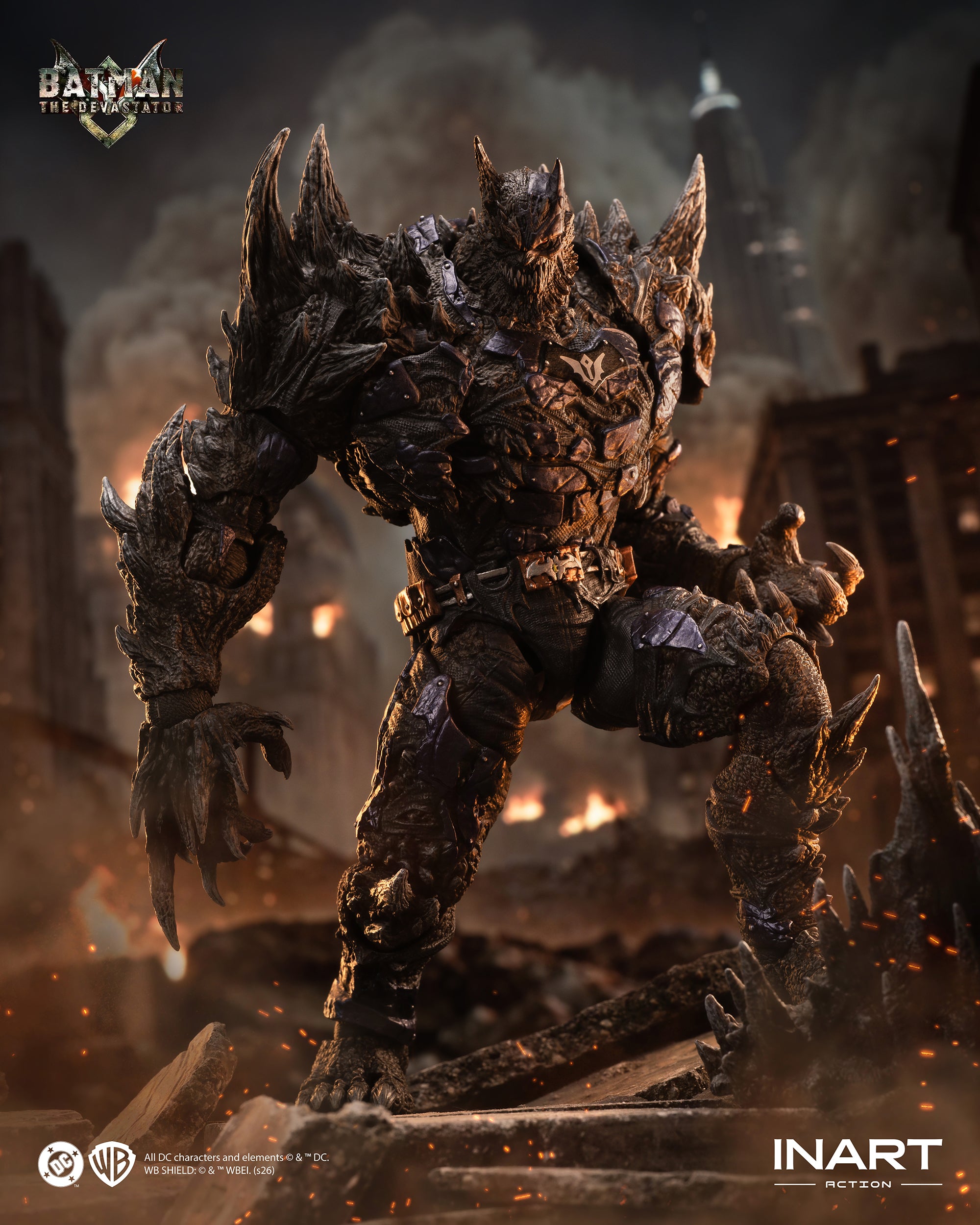 INART 1/12 Dark Nights Metal 系列 蝙蝠俠 Batman The Devastator 蹂躪者 可動人偶