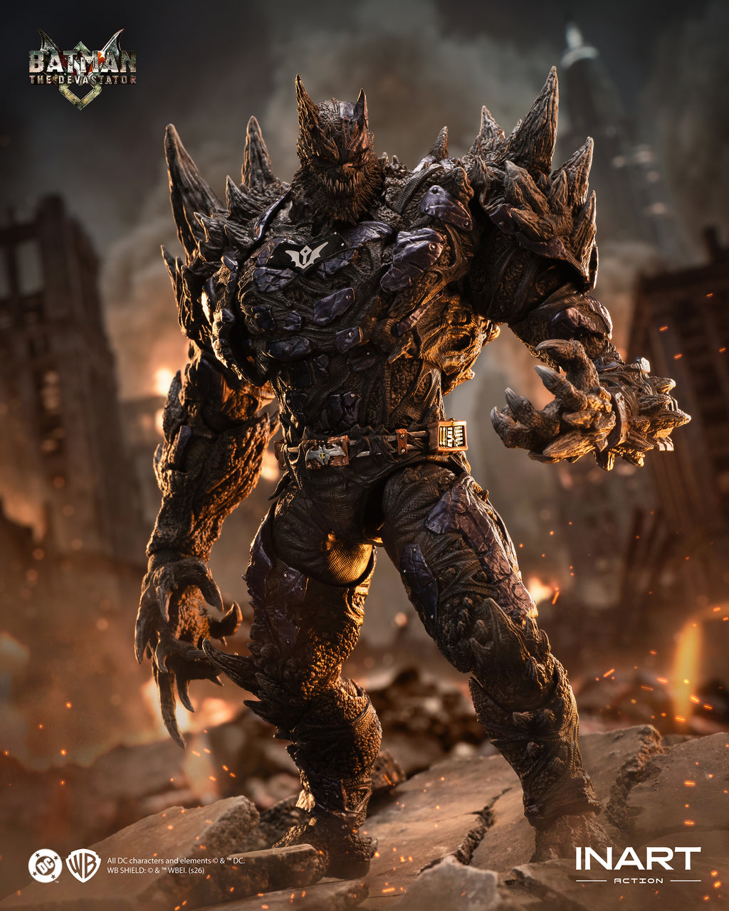 INART 1/12 Dark Nights Metal 系列 蝙蝠俠 Batman The Devastator 蹂躪者 可動人偶