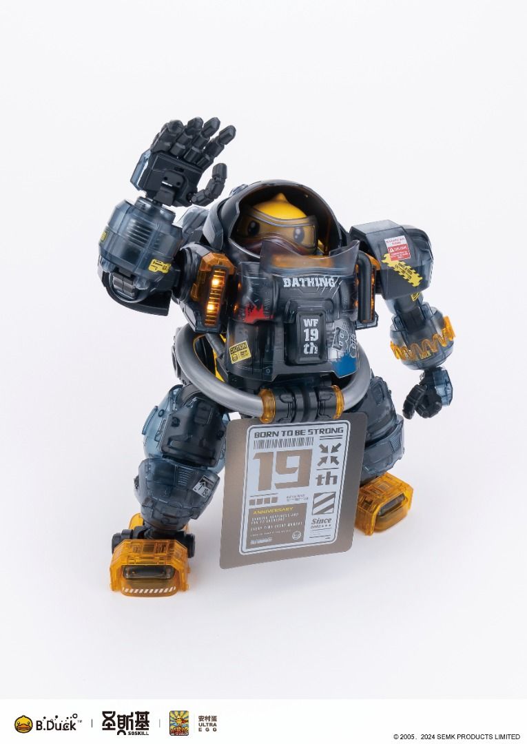 SOSKILL 聖斯基 X 安村蛋 B Duck 斯巴達克 19週年 黑武士限定版 拼裝模型