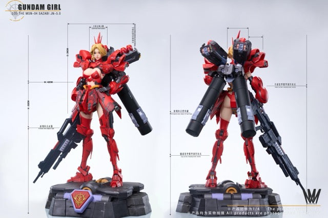 COS 1/4 機娘系列 第四彈 JN5.0 SAZABI 機娘 沙娘 GUNDAM GIRL 雕像