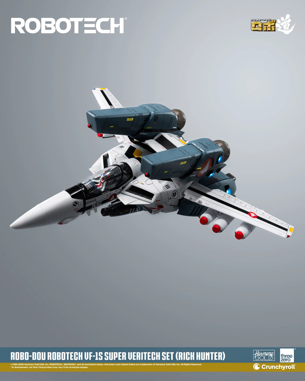 Threezero ROBO-DOU ROBOTECH 超時空戰神 VF-1S Super Veritech Set RICK HUNTER 變形戰鬥機 超級裝甲包 超級裝甲套裝 獵龍 合金成品