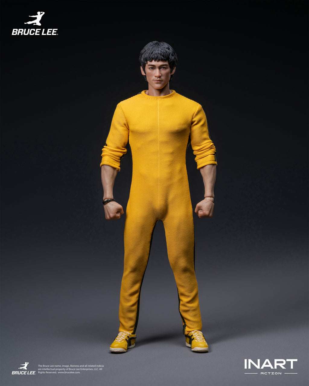 INART 1/12 李小龍 黃色連體服 Bruce Lee Yellow Onesie 可動人偶