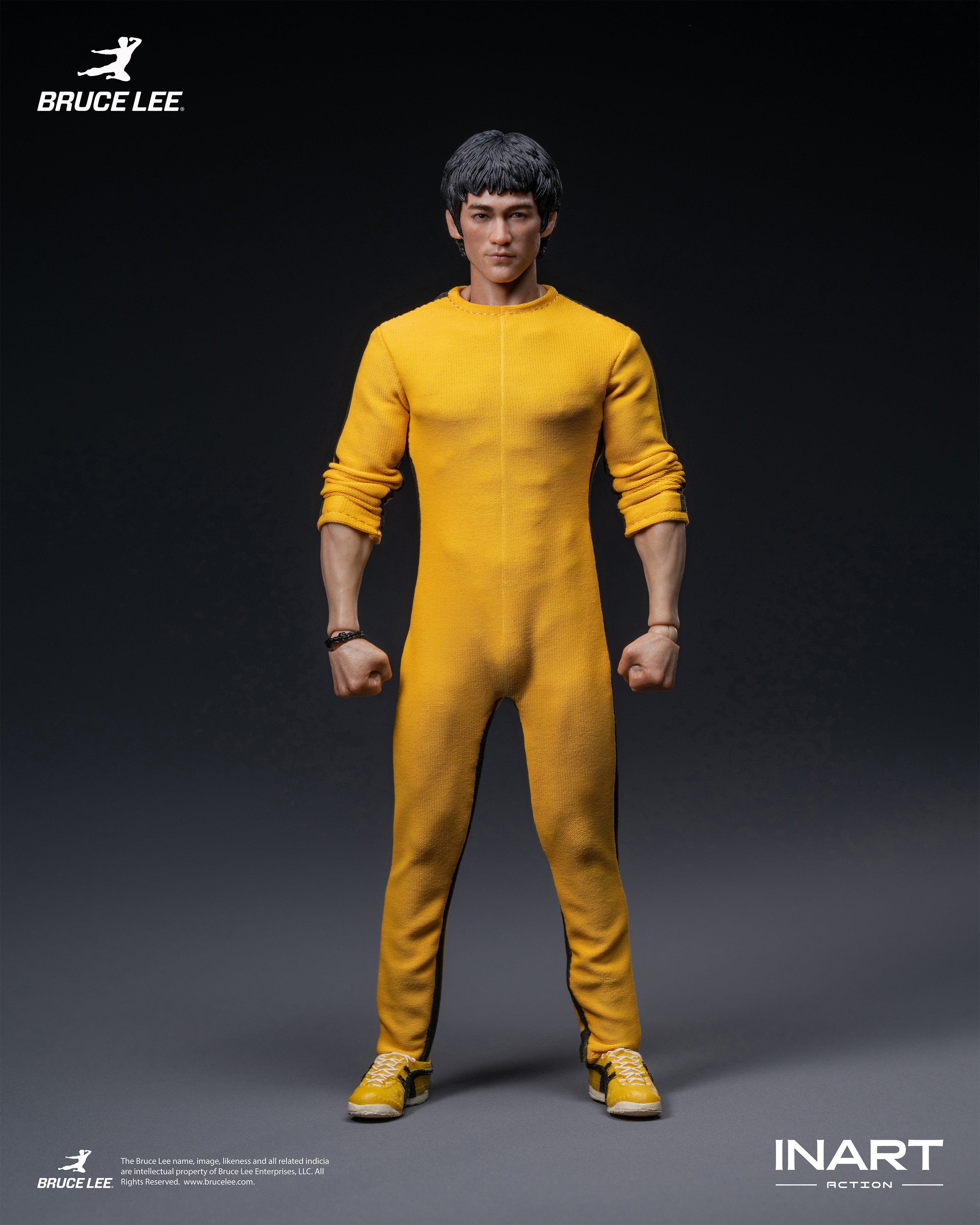 INART 1/12 李小龍 黃色連體服 Bruce Lee Yellow Onesie 可動人偶